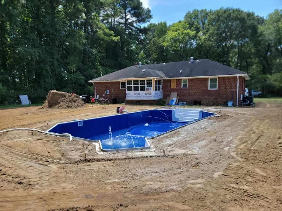 Backyard pool