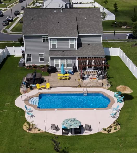 Backyard pool