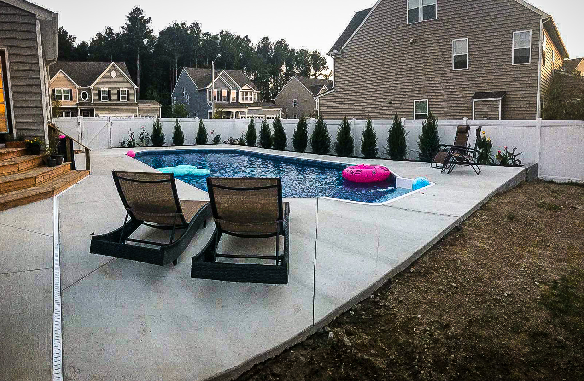 Backyard custom pool