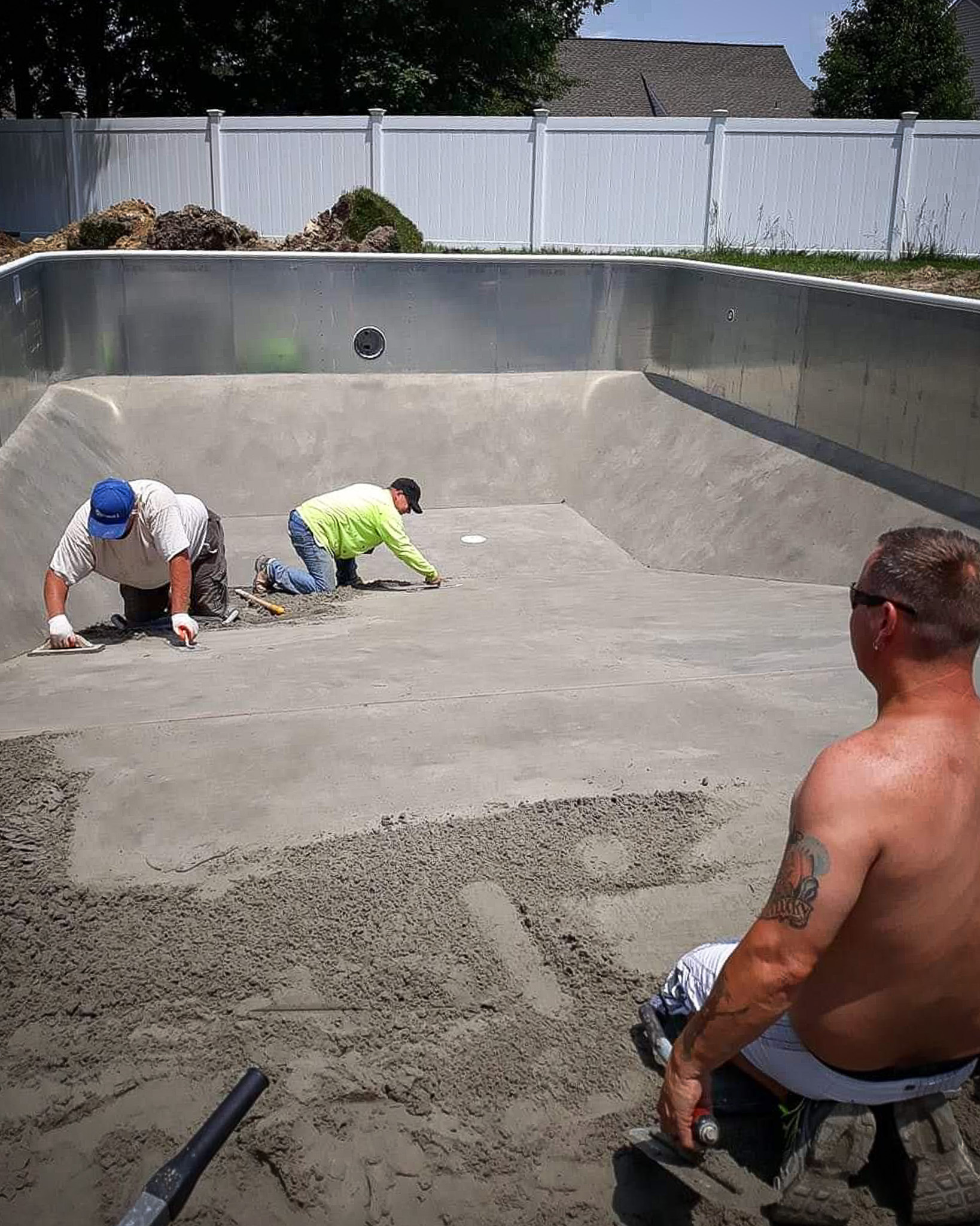 Custom backyard pool